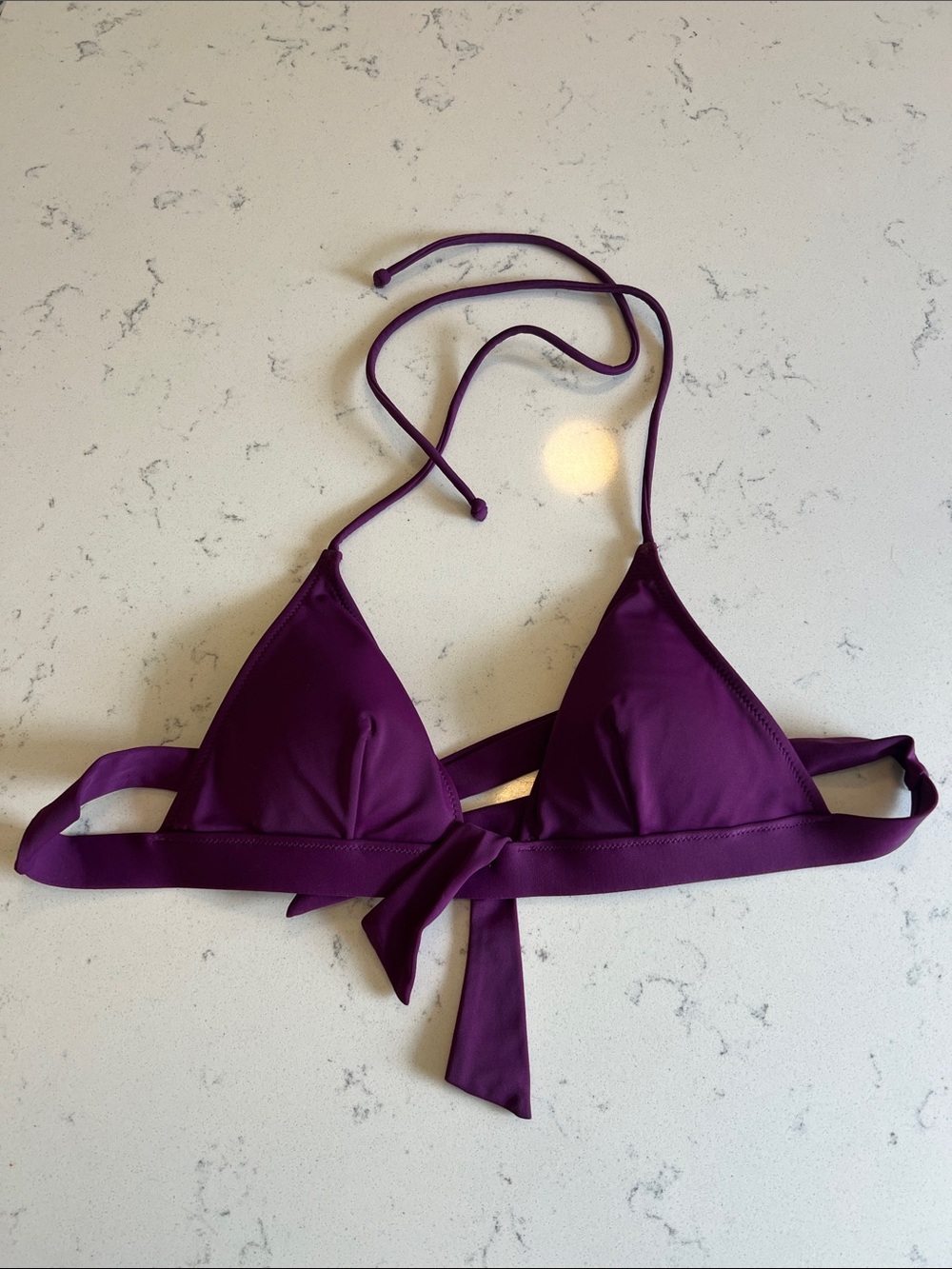 Victoria's Secret Purple Triangle Bikini Top